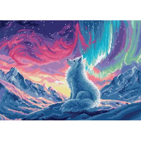 Cross stitch kit "Aurora Guardian" 34×24 cm SLETIL9971