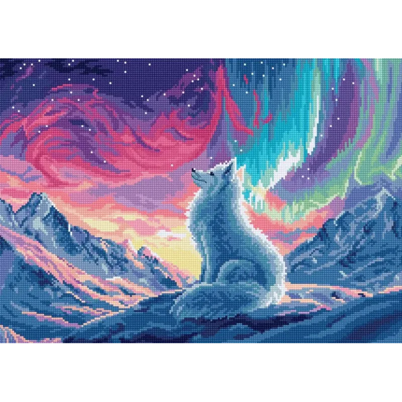 Kreuzstich-Set "Aurora Wächter" 34x24 cm SLETIL9971