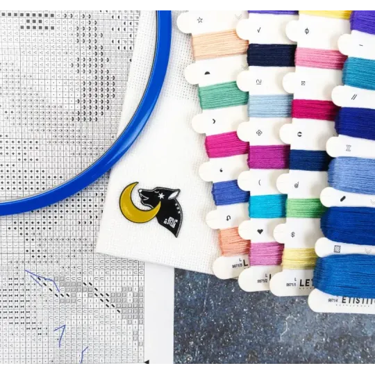 Cross stitch kit "Aurora Guardian" 34×24 cm SLETIL9971