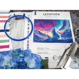 Cross stitch kit "Aurora Guardian" 34×24 cm SLETIL9971