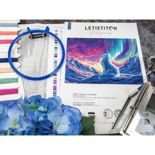 Cross stitch kit "Aurora Guardian" 34×24 cm SLETIL9971