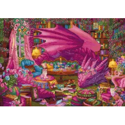 Cross stitch kit "The Reading Realm" 45×32 cm SLETIL9970