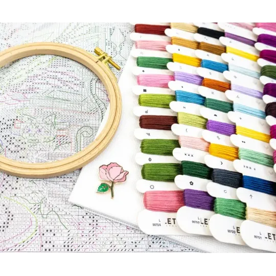 Kreuzstich-Set "Das Lese-Reich" 45×32 cm SLETIL9970