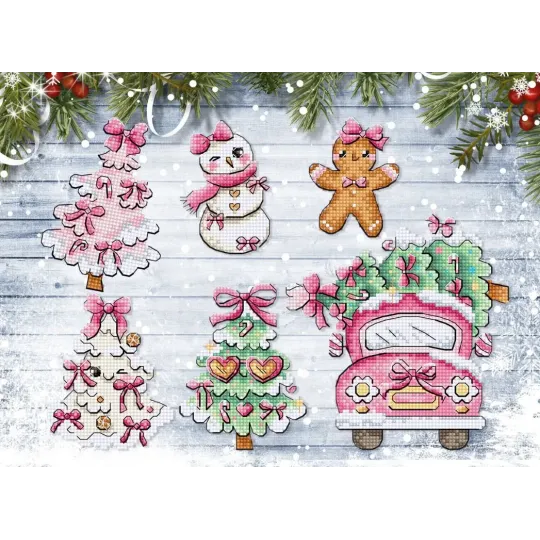 Sweetmas Ornaments 9cm (6 Pieces) SLETIL9969