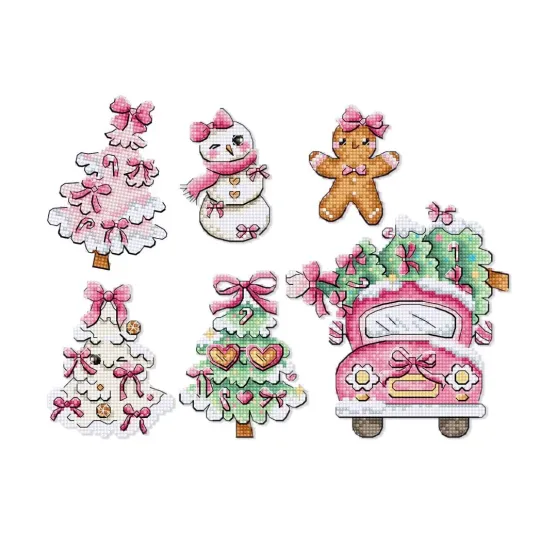 Sweetmas Ornaments 9cm (6 Pieces) SLETIL9969