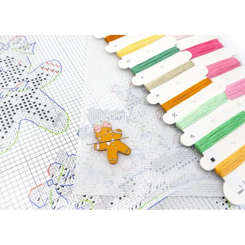 Набор для вышивания крестиком "Рождественские украшения" 9 см (6 шт.) SLETIL9969