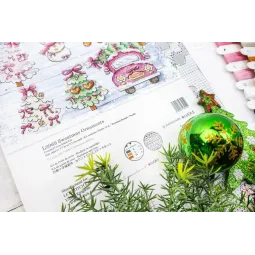 Cross Stitch Kit "Sweetmas Ornaments" 9 cm (6 Pieces) SLETIL9969