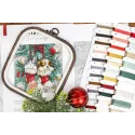 Cross stitch kit "Christmas Naps" 24x24 cm SLETIL9966