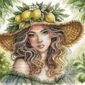 Cross stitch kit  "The Girl of the Lemons" AVA-P043