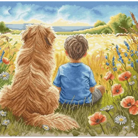 Cross stitch kit "The Best Friend" 31.75 x 30.96 cm AVA-P034