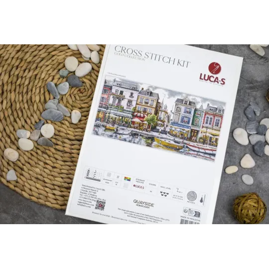 Набор для вышивания крестиком "Причал" 64 x 32 см SBU5103
