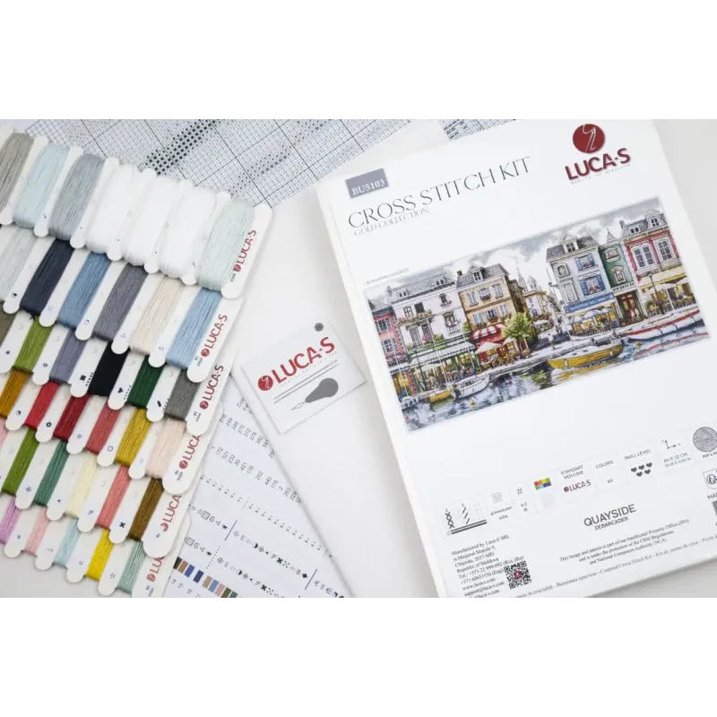 Cross Stitch Kit "Quayside" 64 x 32 cm SBU5103