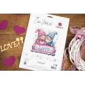 Cross Stitch Kit "Winter love" 25 x 25 cm SB1443