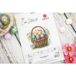 Cross Stitch Kit "Easter Basket" 19 x 18 cm SB1442