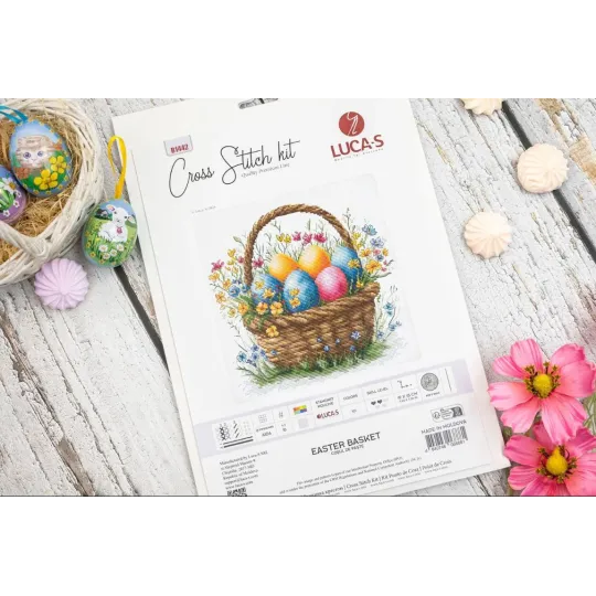 Cross Stitch Kit "Easter Basket" 19 x 18 cm SB1442