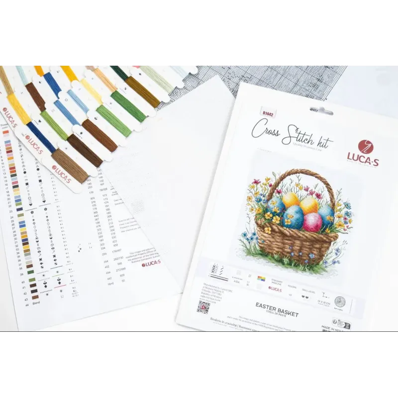 Cross Stitch Kit "Easter Basket" 19 x 18 cm SB1442