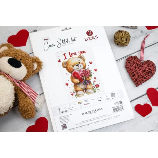 Cross Stitch Kit "Bouquet of Love" 17 x 23 cm SB1441