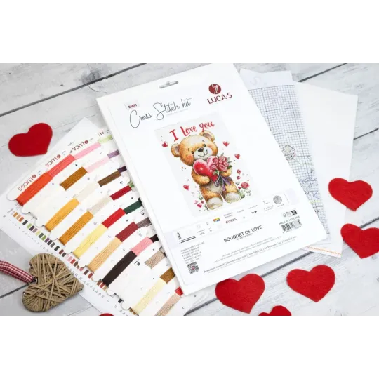 Cross Stitch Kit "Bouquet of Love" 17 x 23 cm SB1441