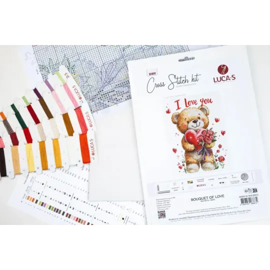 Cross Stitch Kit "Bouquet of Love" 17 x 23 cm SB1441