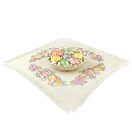 Cross Stitch Kit "Easter Joy Table Topper" 45x45 cm SR2322