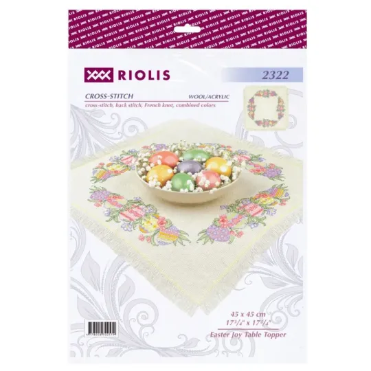 Cross Stitch Kit "Easter Joy Table Topper" 45x45 cm SR2322