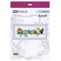 Cross Stitch Kit "Parrots" 40x15 cm SR2317