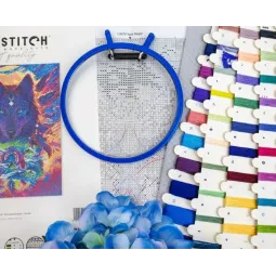 Kreuzstich-Set "Wolfszauber" 21 x 29 cm SLETIL9976