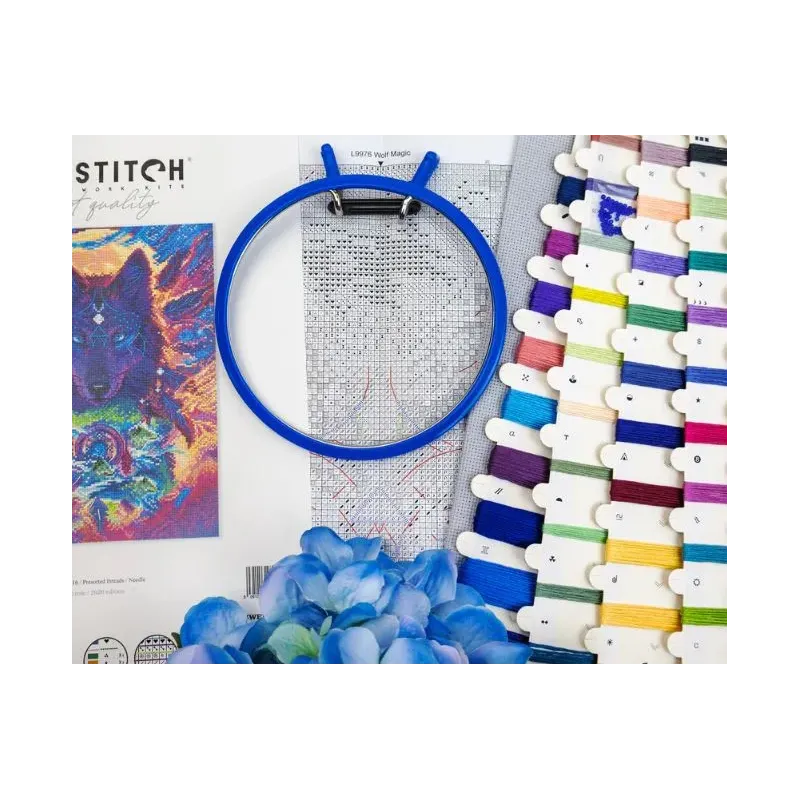 Cross stitch kit "Wolf Magic" 21 x 29 cm SLETIL9976