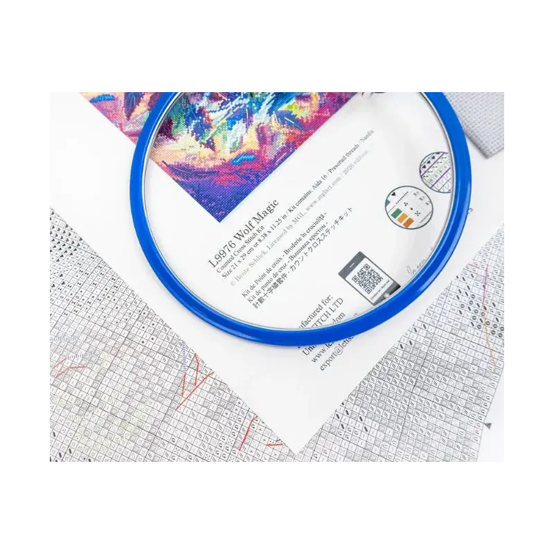 Cross stitch kit "Wolf Magic" 21 x 29 cm SLETIL9976