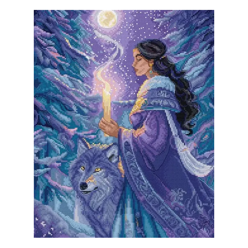 Cross stitch kit "Arctic Enchantress" 23x29 cm SLETIL9973