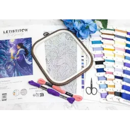 A kryželių siuvinėjimo rinkinys "Arkties kerėtoja" 23x29 cm SLETIL9973