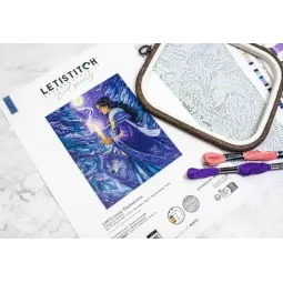 Набор для вышивания крестом «Арктическая чародейка» 23x29 см SLETIL9973