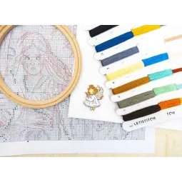 Cross stitch kit "Magic Friendships" 23 x 30 cm SLETIL9972