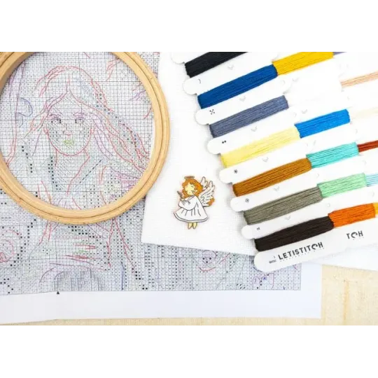 Cross stitch kit "Magic Friendships" 23 x 30 cm SLETIL9972