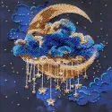 Mid-sized bead embroidery kit -Cradle of Stellar Dreams AAMB-138