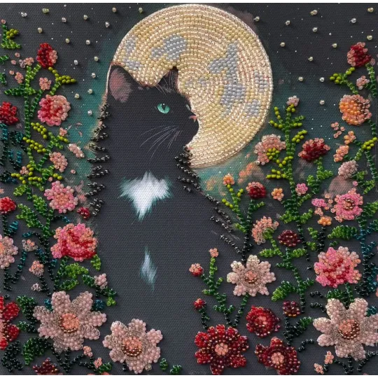 Mid-sized bead embroidery kit -Can’t Sleep AAMB-136