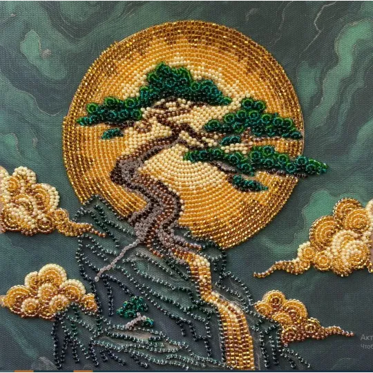 Mid-sized bead embroidery kit -Tree of Wisdom AAMB-134