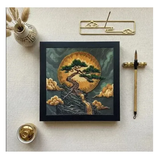 Mid-sized bead embroidery kit -Tree of Wisdom AAMB-134