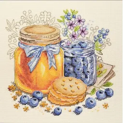 Kryželiu siuvinėjamas rinkinys "Vasaros skonis" 19x19 cm AAH-311