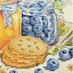 Kryželiu siuvinėjamas rinkinys "Vasaros skonis" 19x19 cm AAH-311