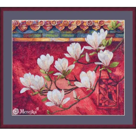 Siuvinėjimo kryželiu rinkinys "Magnolija" 38x32 cm SK292