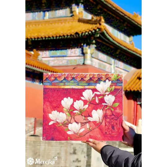 Cross stitch kit "Magnolia" 38x32 cm SK292