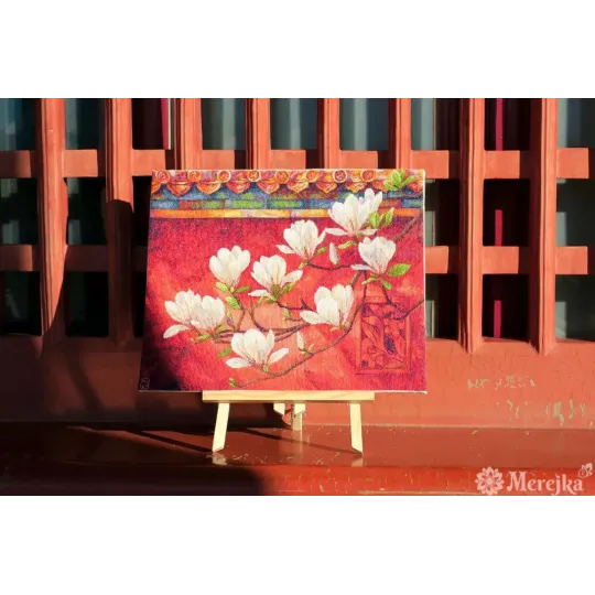 Kreuzstich-Set "Magnolie" 38x32 cm SK292