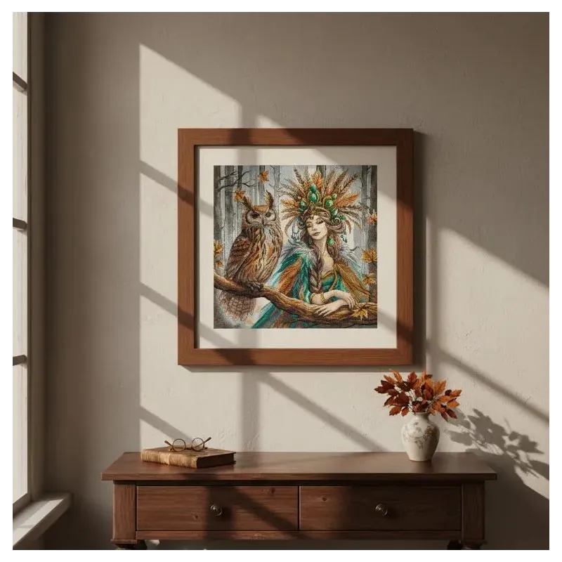 Cross stitch kit "The queen of the Forest" 31.75 x 31.75 cm AVA-P019