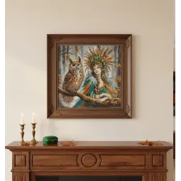 Kit de point de croix "La reine de la Forêt" 31.75 x 31.75 cm AVA-P019