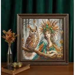 Ristin-kryželių rinkinys "Miško karalienė" 31.75 x 31.75 cm AVA-P019