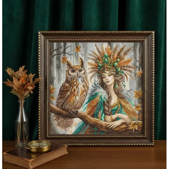 Cross stitch kit "The queen of the Forest" 31.75 x 31.75 cm AVA-P019