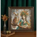 Kreuzstich-Set "Königin des Waldes" 31,75 x 31,75 cm AVA-P019