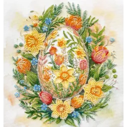 Mid-sized bead embroidery kit -Easter Symbol AAMB-135