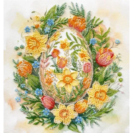 Mid-sized bead embroidery kit -Easter Symbol AAMB-135
